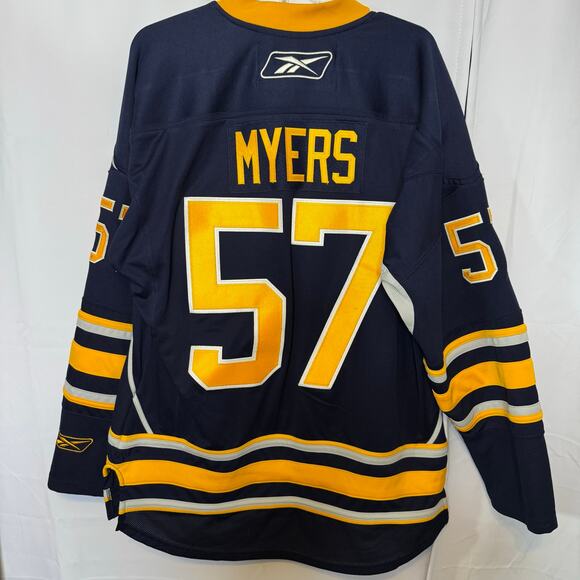 Reebok Buffalo Sabres Tyler Myers #57 Retro NHL Hockey Jersey M - Picture 2 of 9